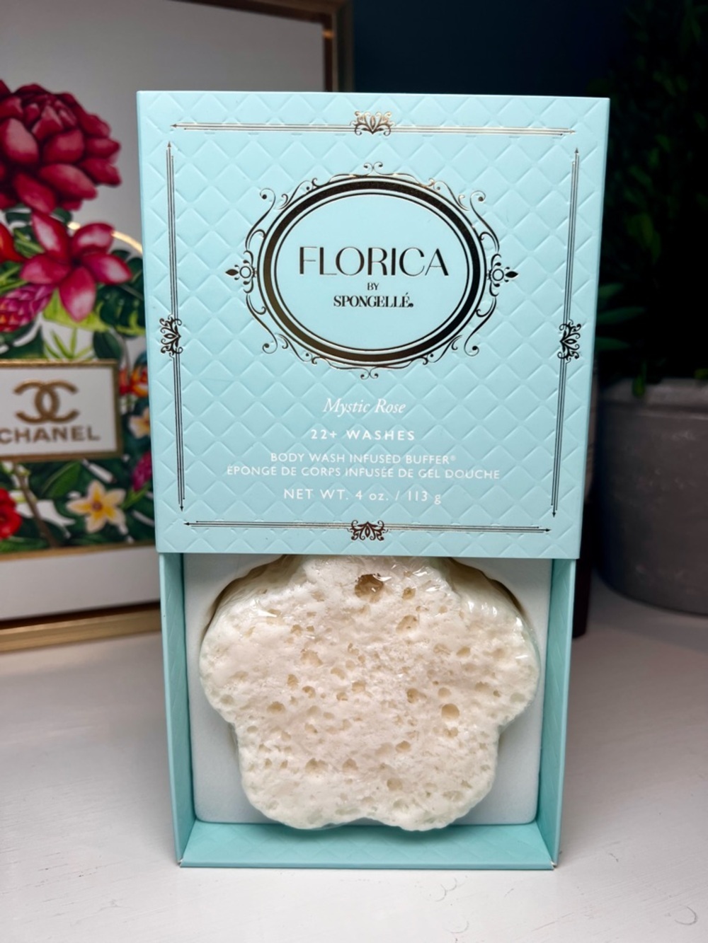 Spongelle Florica Mystic Rose Body Wash Infused Buffer - Picture 6 of 8